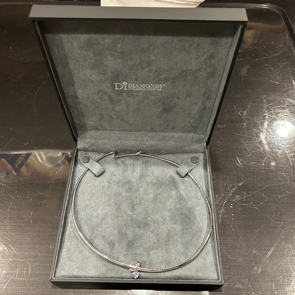 Diamond International tanzanite necklace